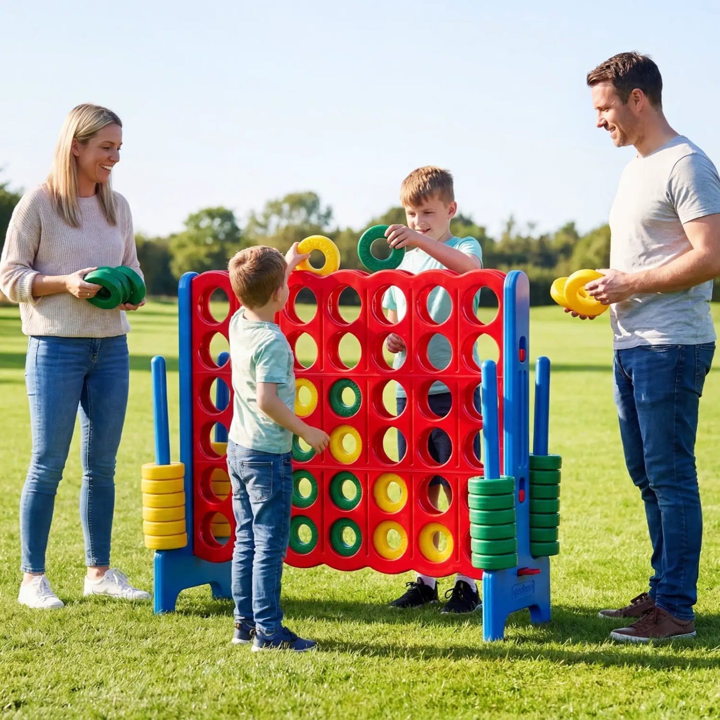 Jumbo Four in a Row Game Set Outdoor Lawn Tall
