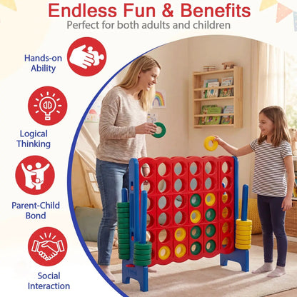 Jumbo Four in a Row Game Set Outdoor Lawn Tall