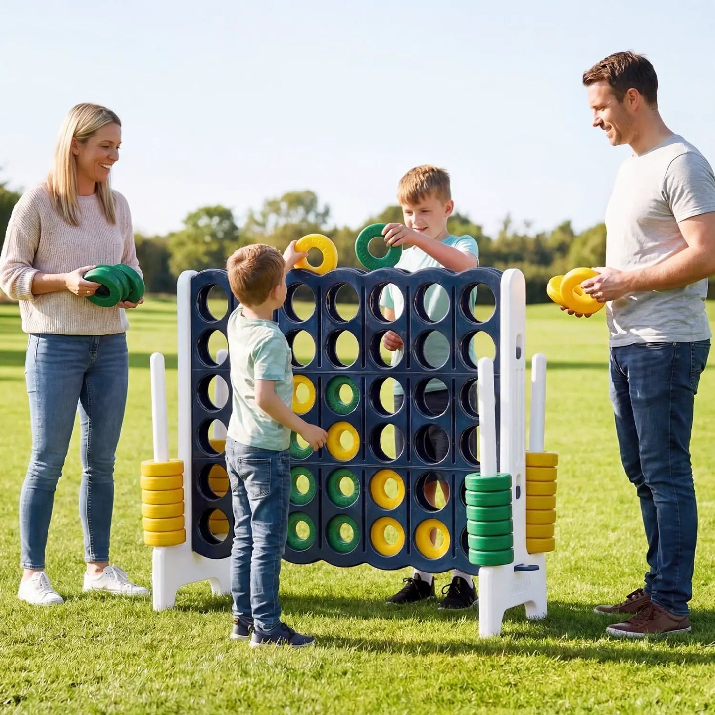 Jumbo Four in a Row Game Set Outdoor Lawn Tall