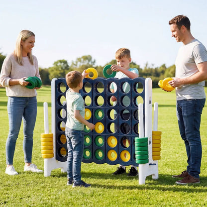 Jumbo Four in a Row Game Set Outdoor Lawn Tall