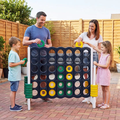 Jumbo Four in a Row Game Set Outdoor Lawn Tall