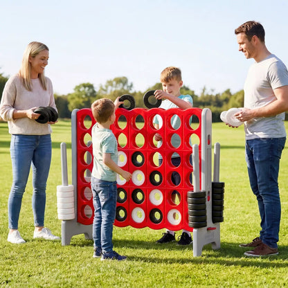 Jumbo Four in a Row Game Set Outdoor Lawn Tall