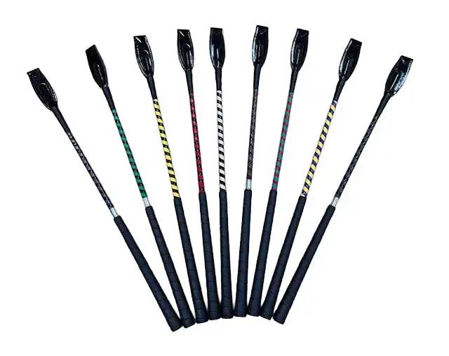 Jumper Whip 24in two-tone patent cover riding crop multicolor Huntley Equestrian on Tampa Home & Garden Store