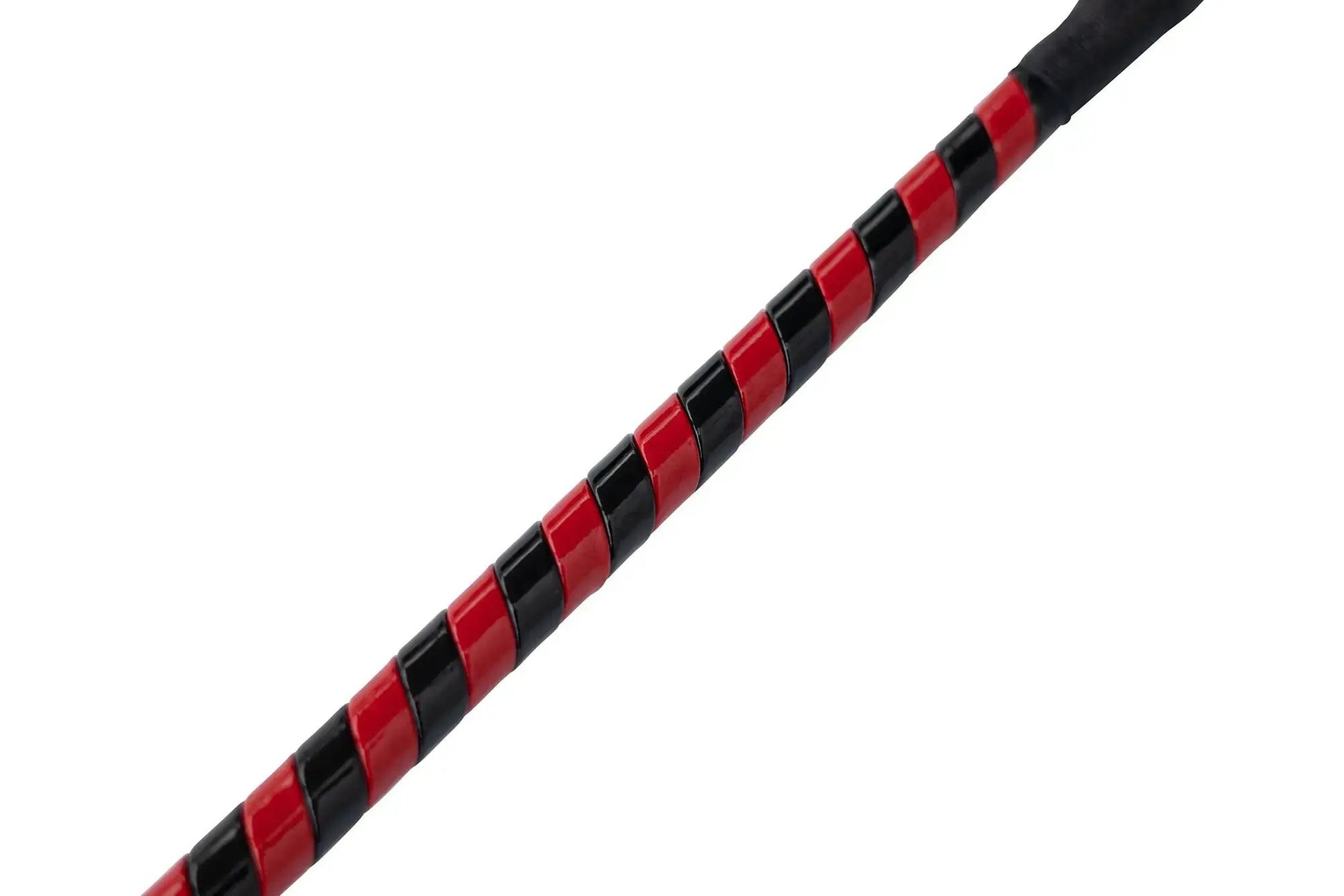 Jumper Whip 24in two-tone red and black patent cover riding crop on Tampa Home & Garden Store