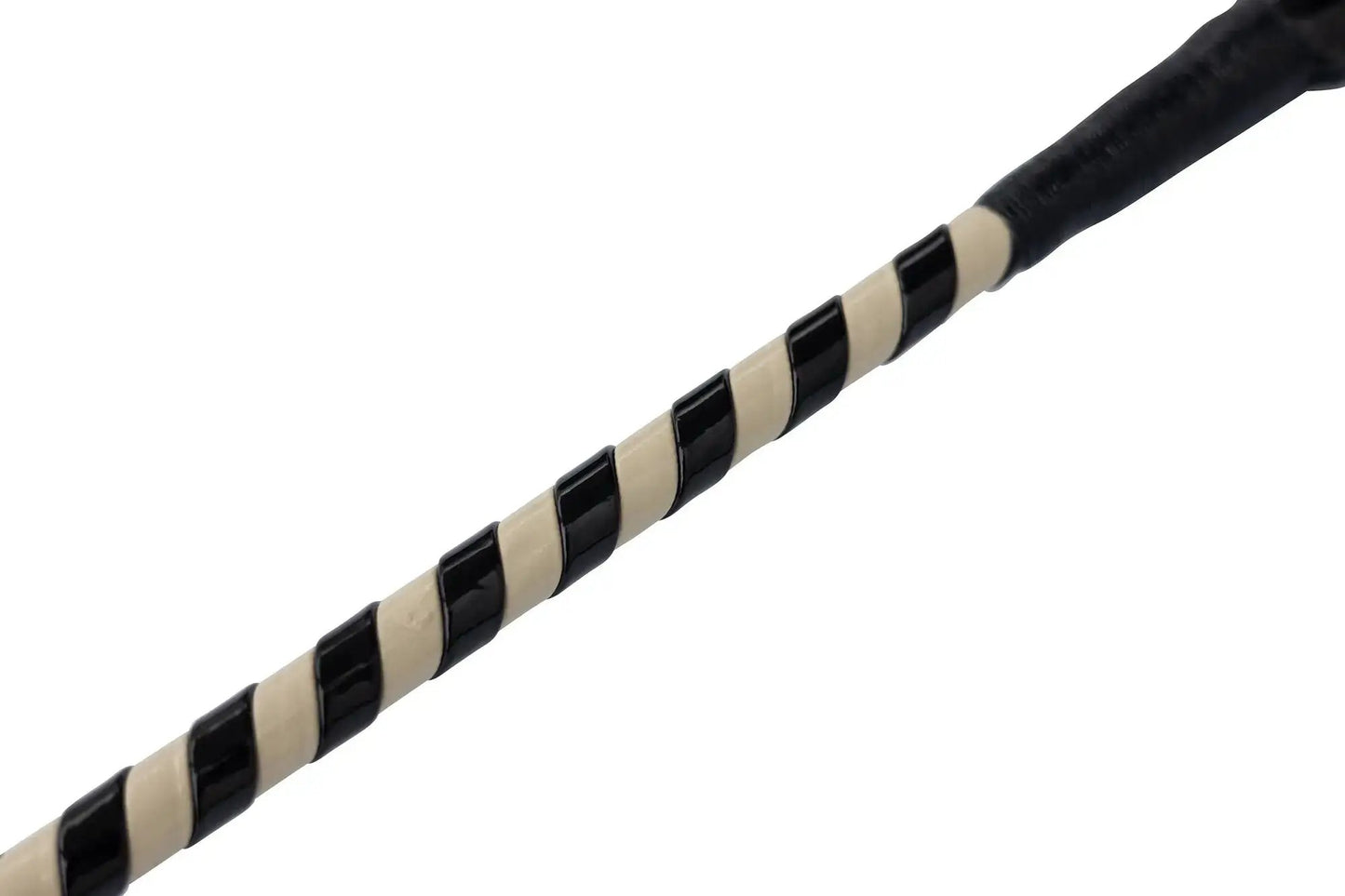 Jumper Whip 24 in two-tone beige and black patent cover, riding crop style on Tampa Home & Garden Store