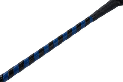 Jumper Whip 24in two-tone blue and black patent cover riding whip on Tampa Home & Garden Store