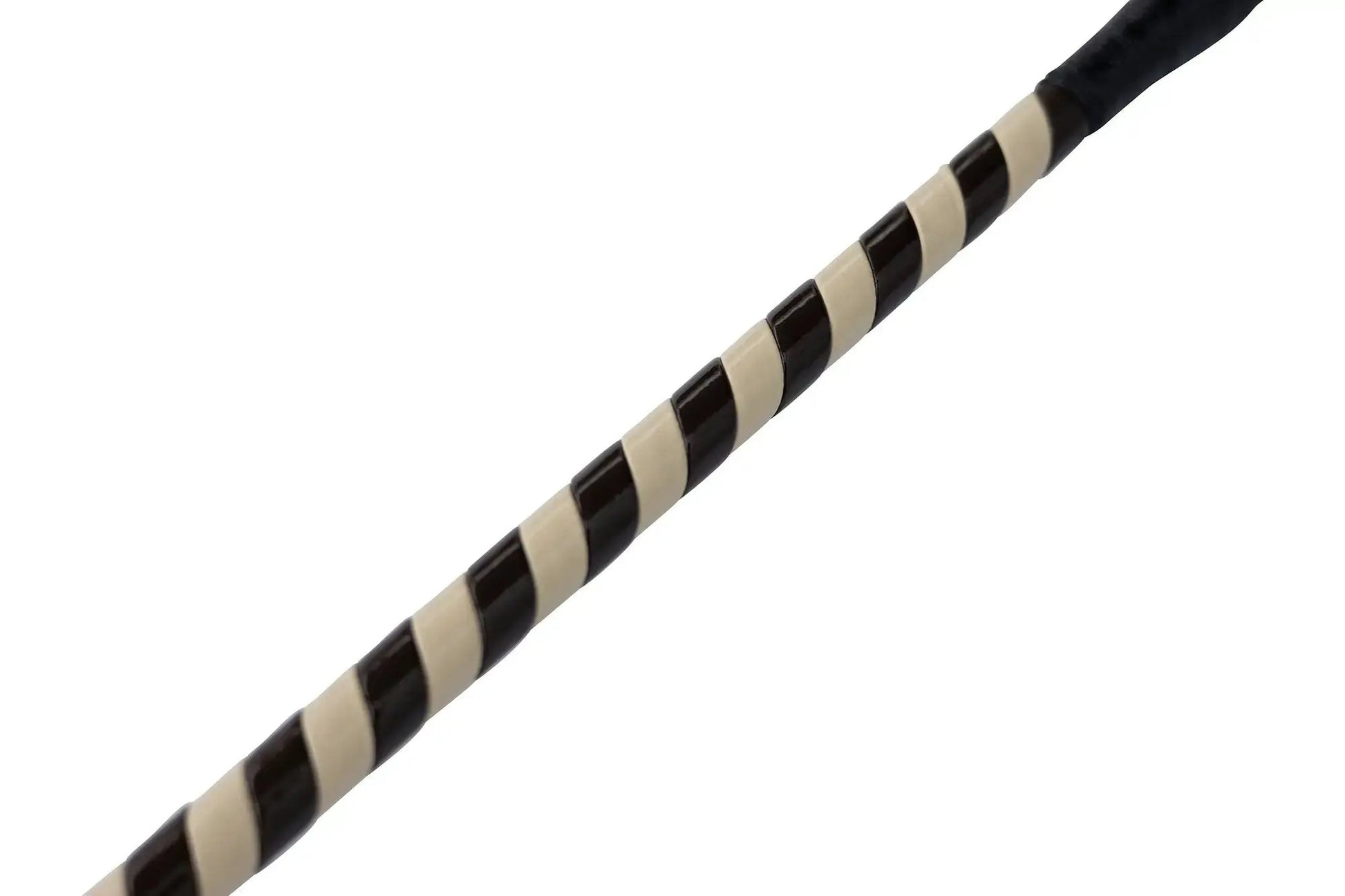Jumper Whip 24in riding crop with black beige two-tone patent wrap Huntley Equestrian on Tampa Home & Garden Store
