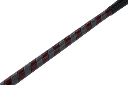 Jumper Whip 24in two-tone patent-cover riding crop gray and burgundy by Huntley Equestrian on Tampa Home & Garden Store