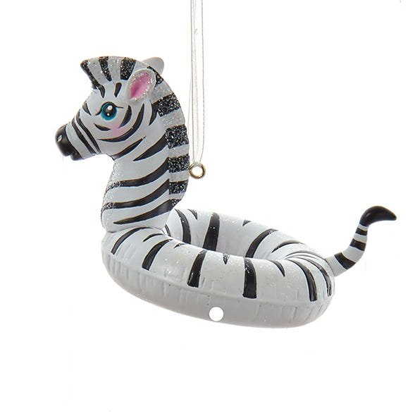 Jungle Animal In Float Ornament - Zebra - Tampa Home & Garden Store