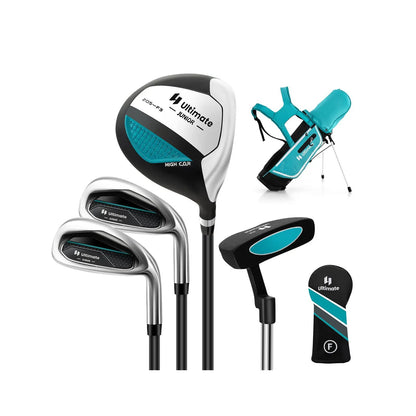 Junior Golf Club Set for Kids with Rain Hood
