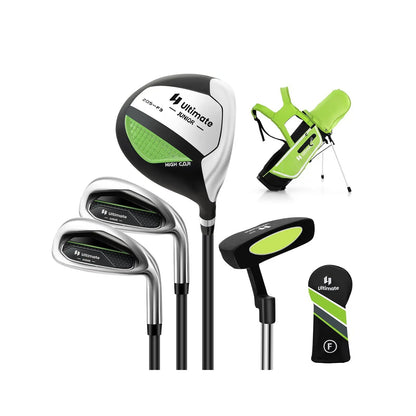 Junior Golf Club Set for Kids with Rain Hood