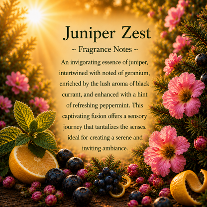 Juniper Zest Crystal-Enhanced Premium Coconut-Soy Wax Melts