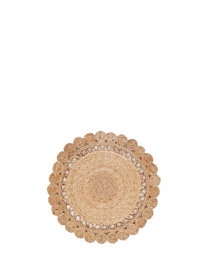 Jute Flower Placemat (Set of 2) - Tampa Home & Garden Store