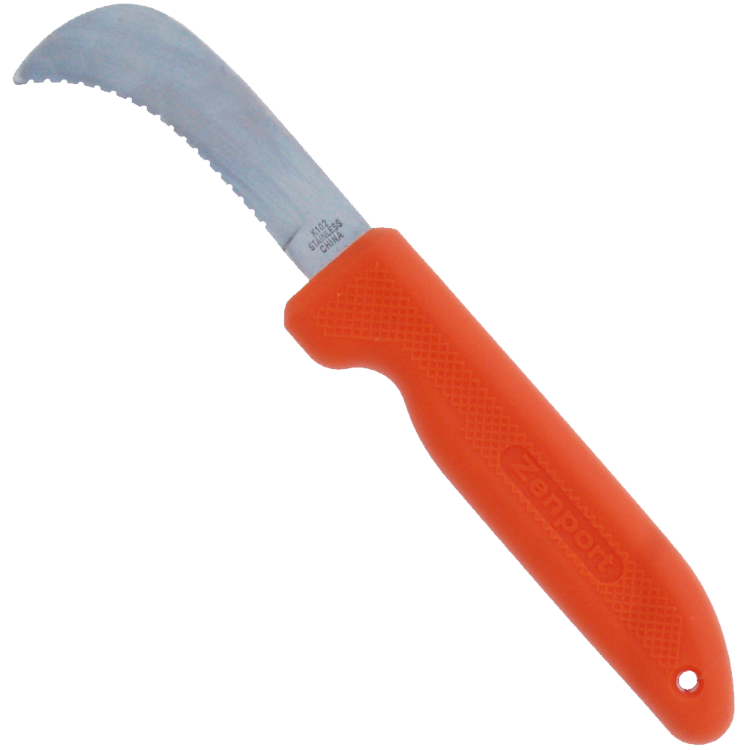 Zenport 3-inch sod knife orange ergonomic handle on Tampa Home & Garden Store