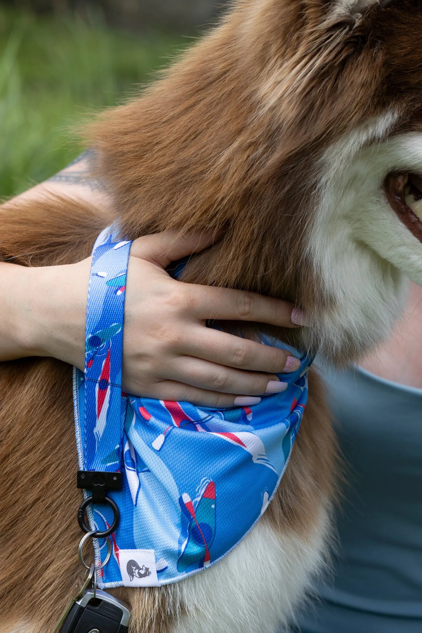 K9 Kayak Dog Bandana & Matching Keychain - Tampa Home & Garden Store