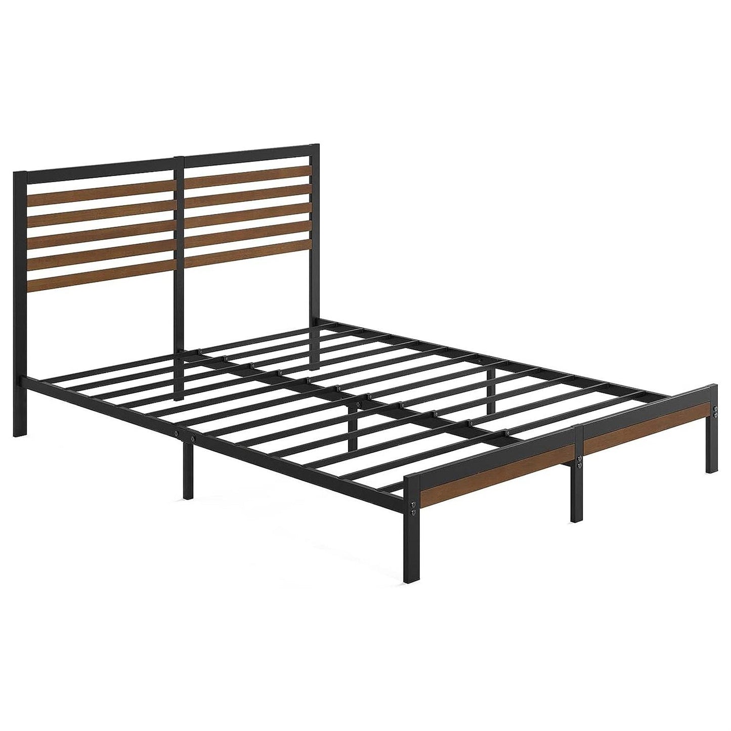 Base de cama King Size de plataforma metálica de bambú ecológica