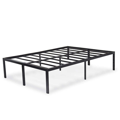 Base de cama con plataforma metálica resistente de 18 pulgadas de altura y tamaño King