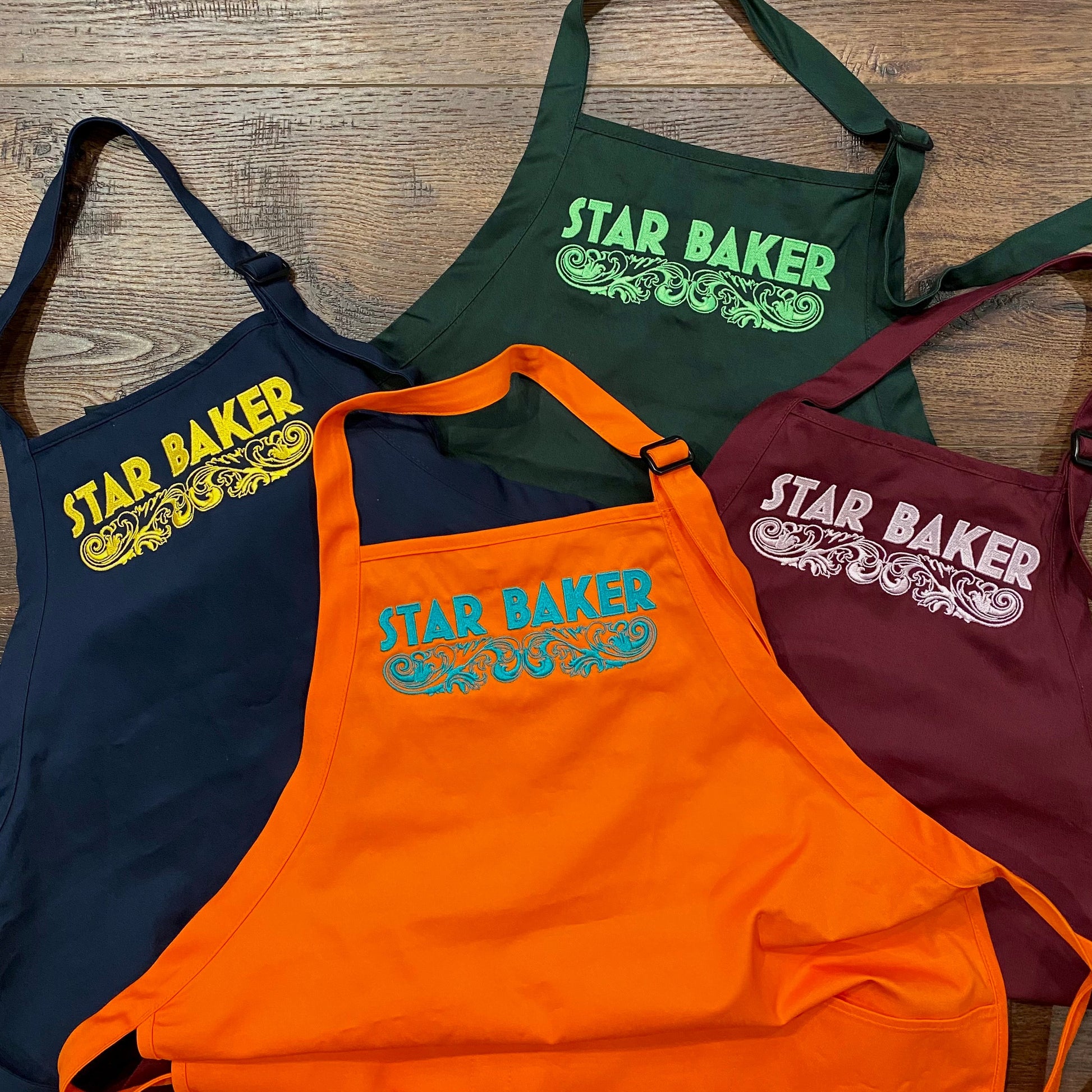 KIDS Star Baker Embroidered Apron - Multiple Apron Color Options - Tampa Home & Garden Store