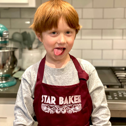 KIDS Star Baker Embroidered Apron - Multiple Apron Color Options - Tampa Home & Garden Store