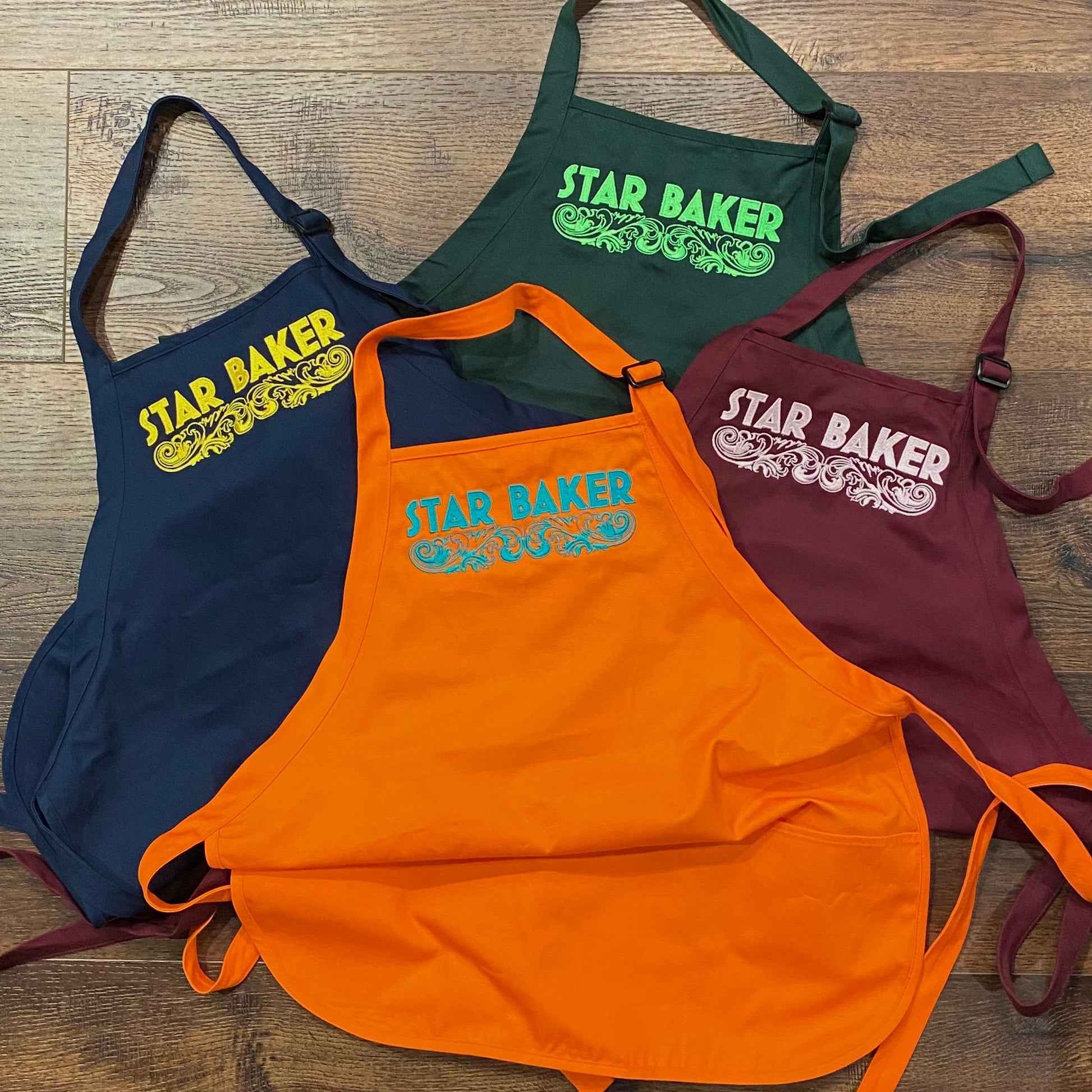 KIDS Star Baker Embroidered Apron - Multiple Apron Color Options - Tampa Home & Garden Store
