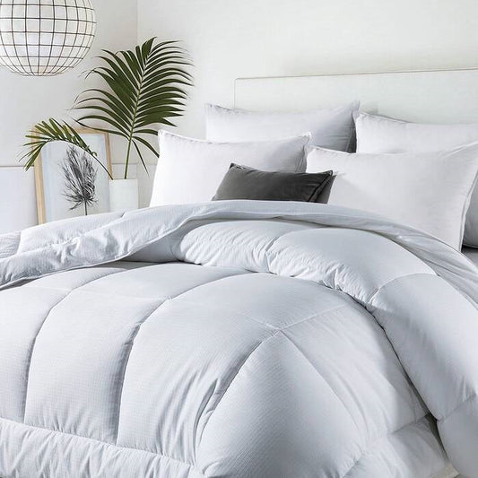 King Size All Seasons Soft White Polyester Down Alternative Comforter - Tampa Home & Garden Store
