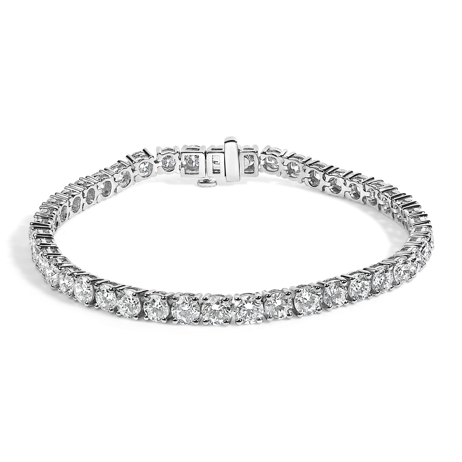 Bracelet by Bids.com, IGI-certified 14K white gold lab-grown diamond tennis bracelet, 6.0 ct tw on Tampa Home & Garden Store
