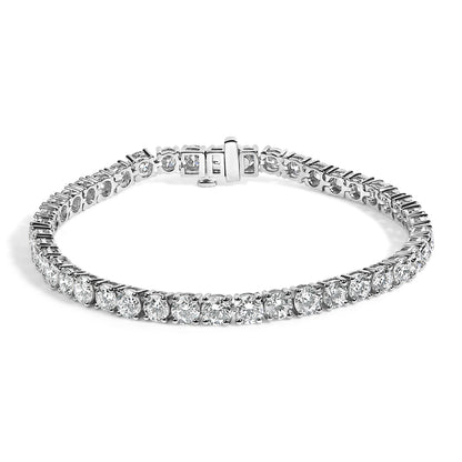 Bracelet by Bids.com, IGI-certified 14K white gold lab-grown diamond tennis bracelet, 6.0 ct tw on Tampa Home & Garden Store
