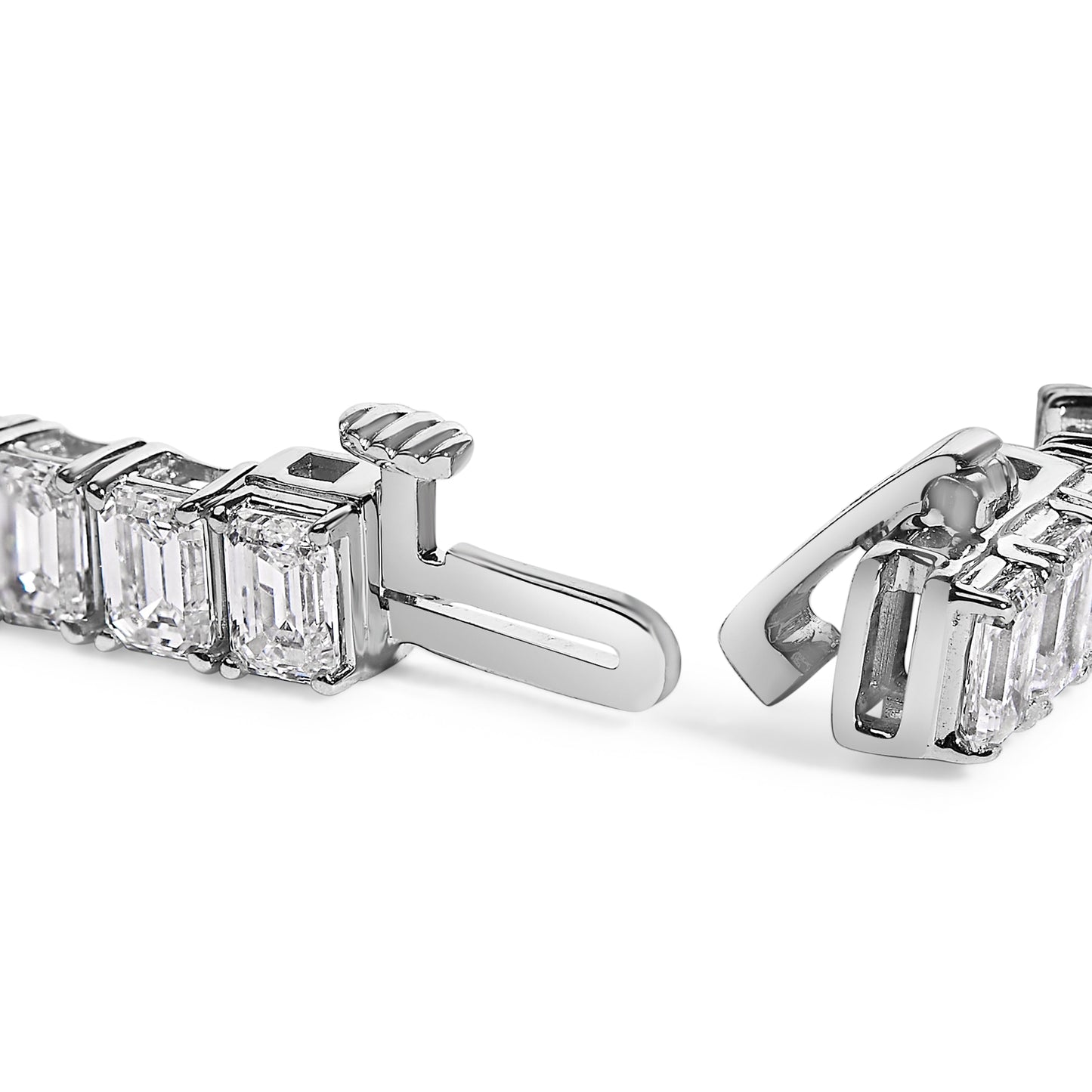 Bracelet IGI Certified 14K white gold emerald-cut lab-grown diamonds 10 cttw, tennis, Bids.com on Tampa Home & Garden Store
