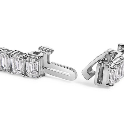 Bracelet IGI Certified 14K white gold emerald-cut lab-grown diamonds 10 cttw, tennis, Bids.com on Tampa Home & Garden Store