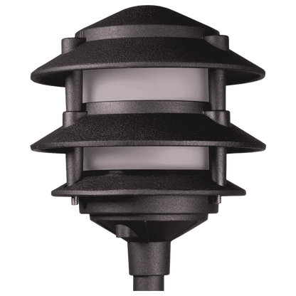 KL302 12V AC/DC Aluminum Low Voltage Landscape Lighting 3 Tier Pagoda Path Light - Tampa Home & Garden Store