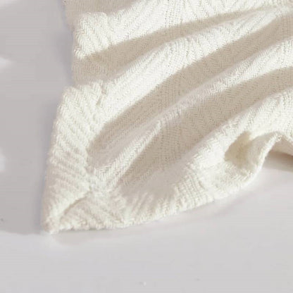 Manta King Size de Algodón 100% Ligera en Color Crema Hueso - Lavable a Máquina
