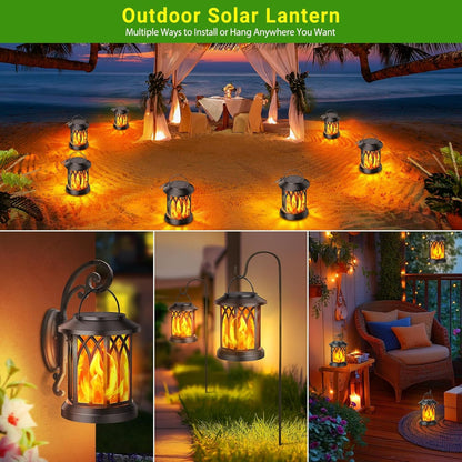 KOOPER Solar Lanterns – Vivid Dancing Flame Outdoor Lights for Garden & Patio - Tampa Home & Garden Store