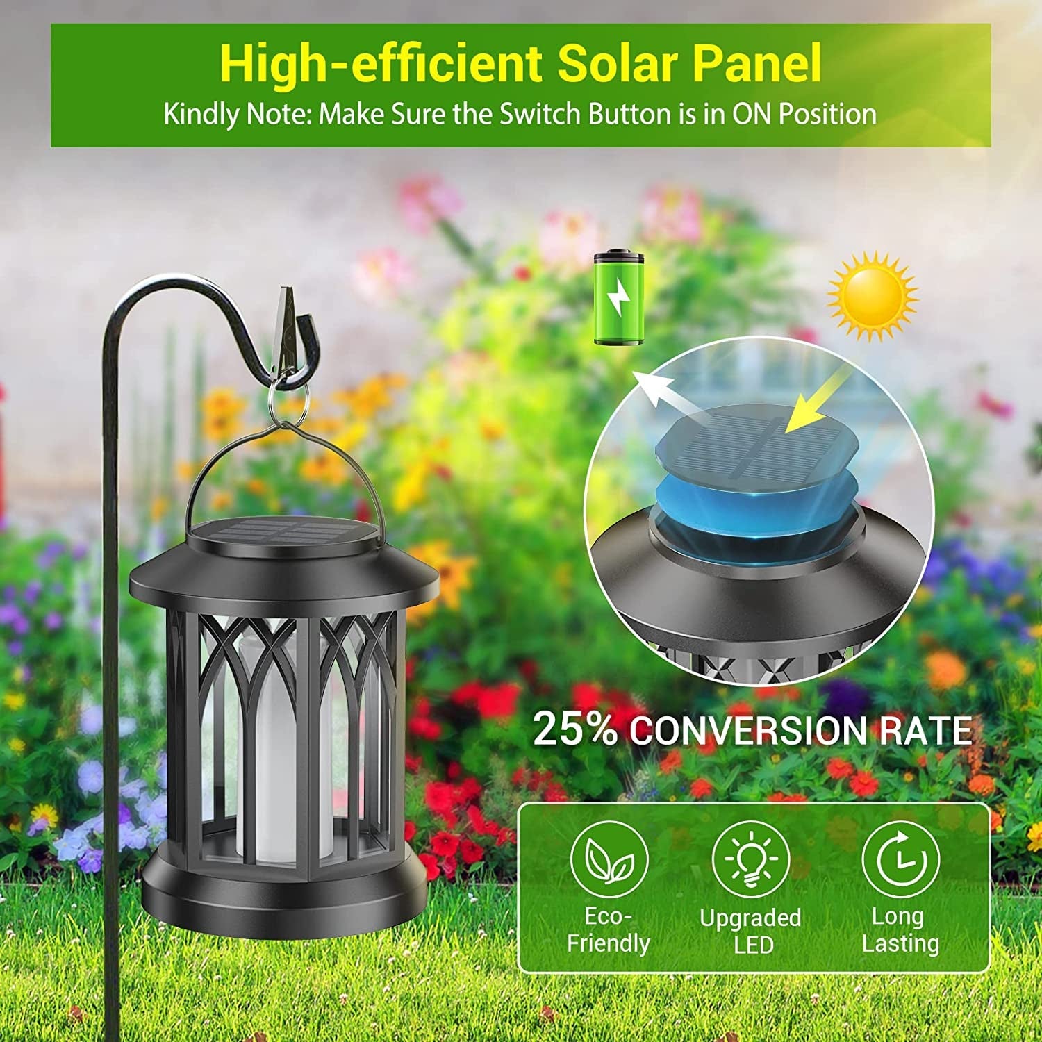 KOOPER Solar Lanterns – Vivid Dancing Flame Outdoor Lights for Garden & Patio - Tampa Home & Garden Store