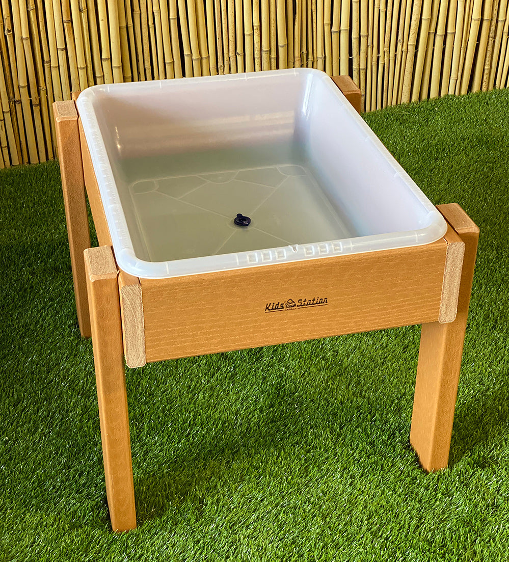 KSO-S2720CL Kids' Station Outdoor Sand/Water Table, Semi-Clear Pan w/Drain - Tampa Home & Garden Store