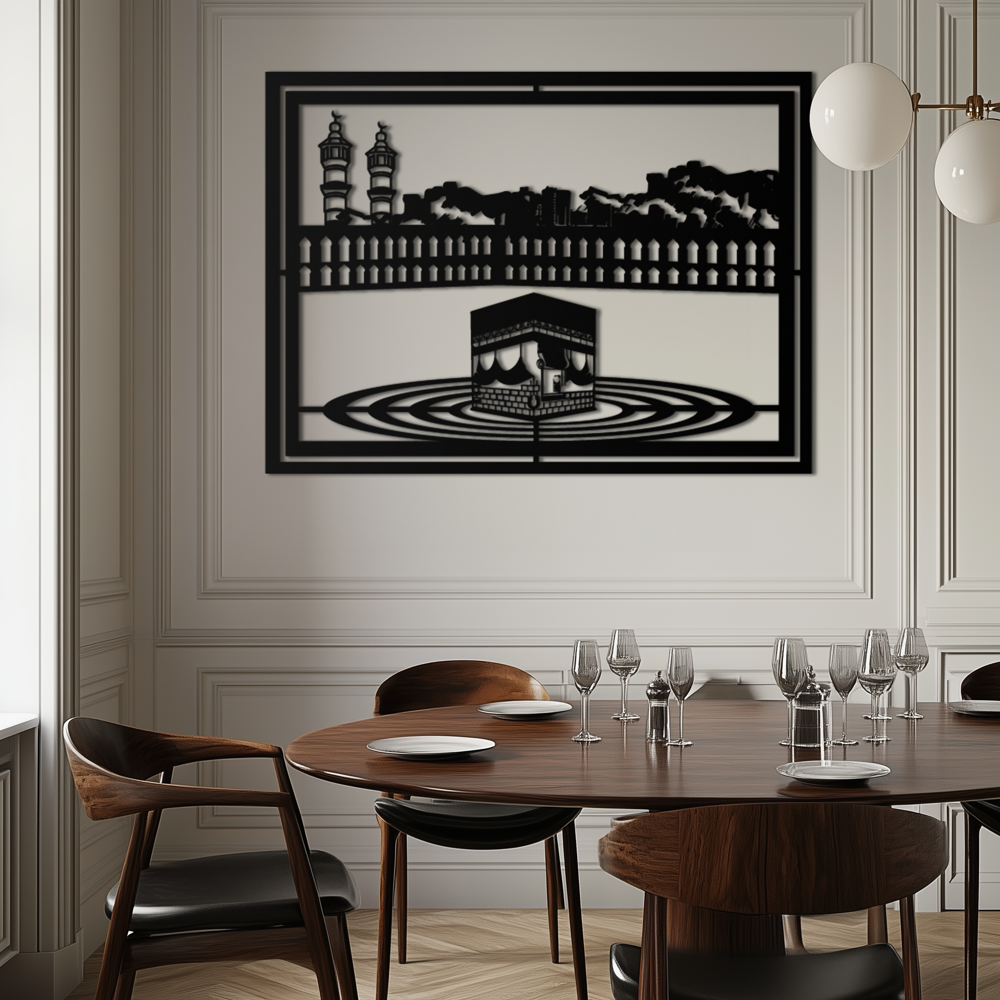 Kaaba Metal Wall Art - Sacred Islamic Wall Decor - KAF232 - Tampa Home & Garden Store