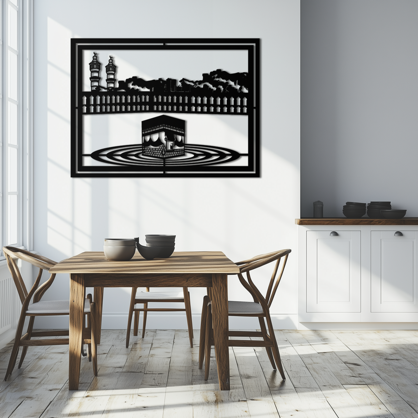 Kaaba Metal Wall Art - Sacred Islamic Wall Decor - KAF232 - Tampa Home & Garden Store
