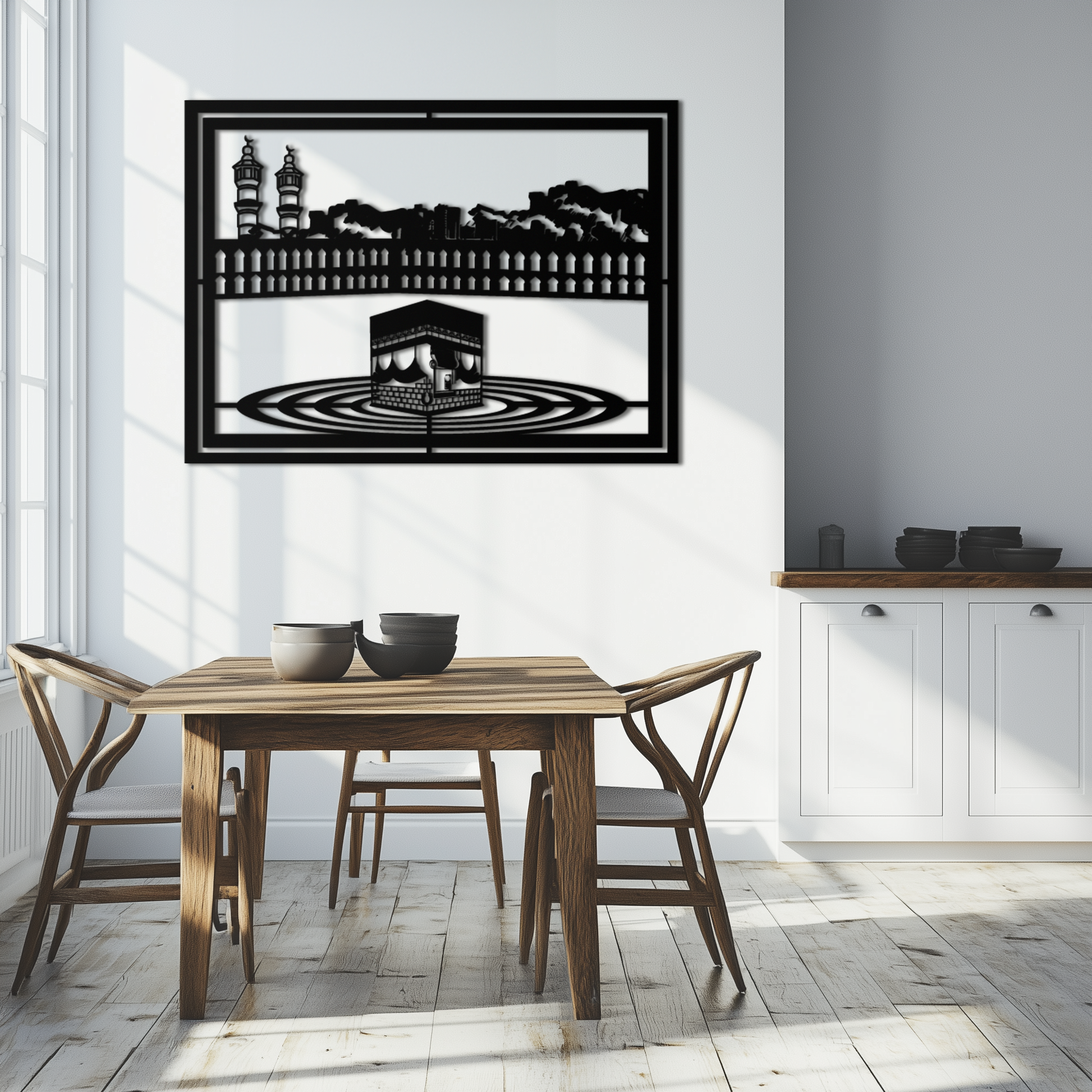 Kaaba Metal Wall Art - Sacred Islamic Wall Decor - KAF232 - Tampa Home & Garden Store