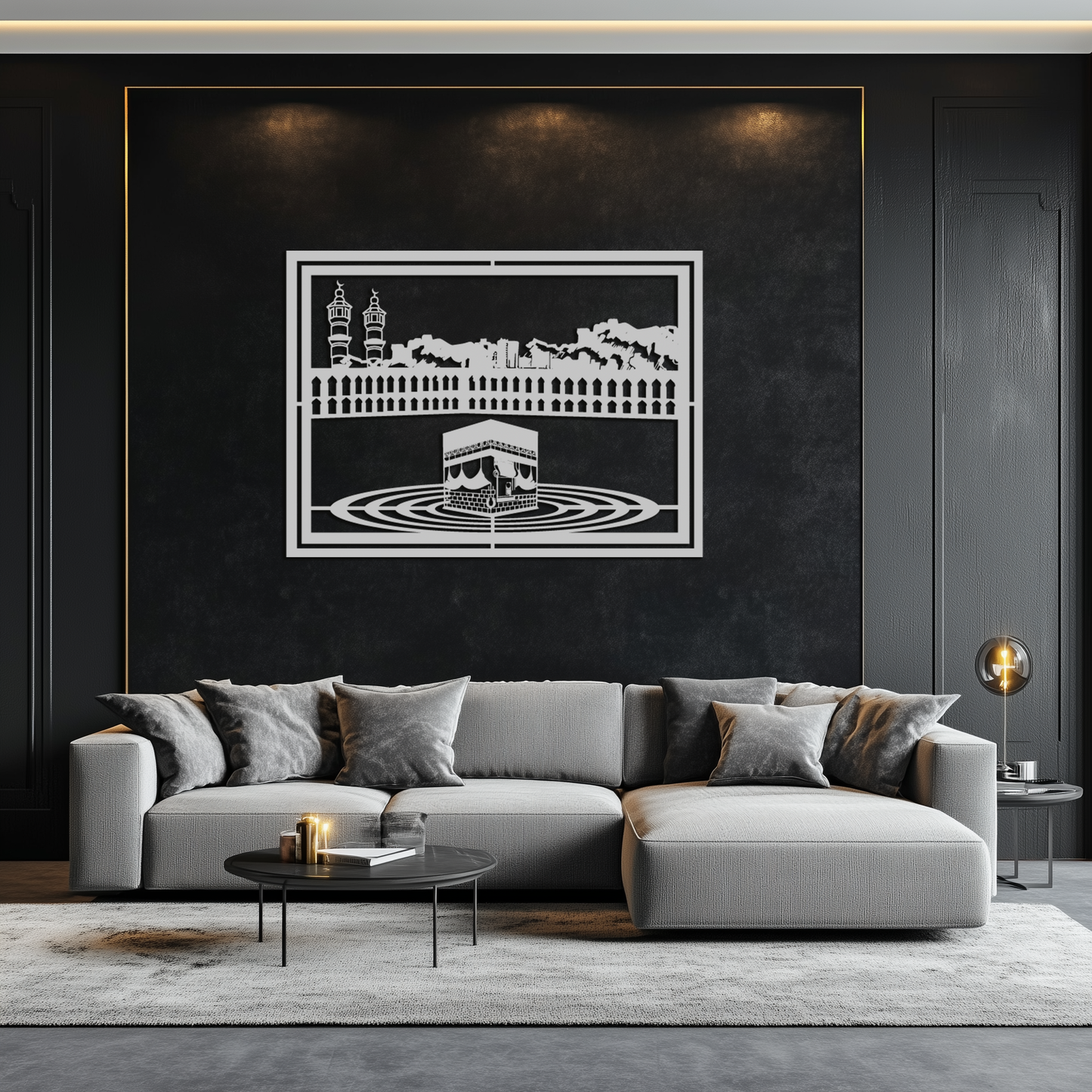 Kaaba Metal Wall Art - Sacred Islamic Wall Decor - KAF232 - Tampa Home & Garden Store
