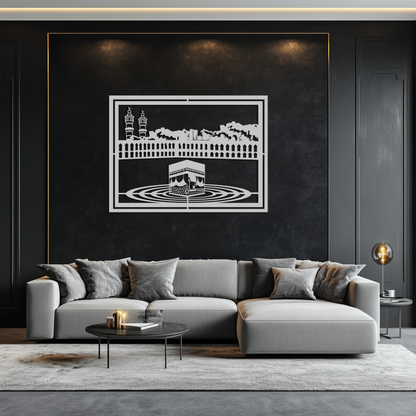 Kaaba Metal Wall Art - Sacred Islamic Wall Decor - KAF232 - Tampa Home & Garden Store