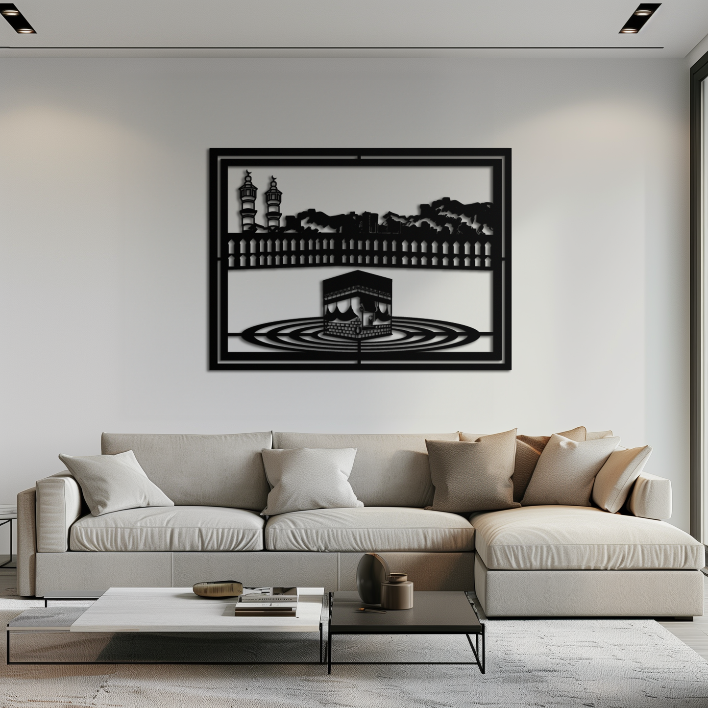 Kaaba Metal Wall Art - Sacred Islamic Wall Decor - KAF232 - Tampa Home & Garden Store