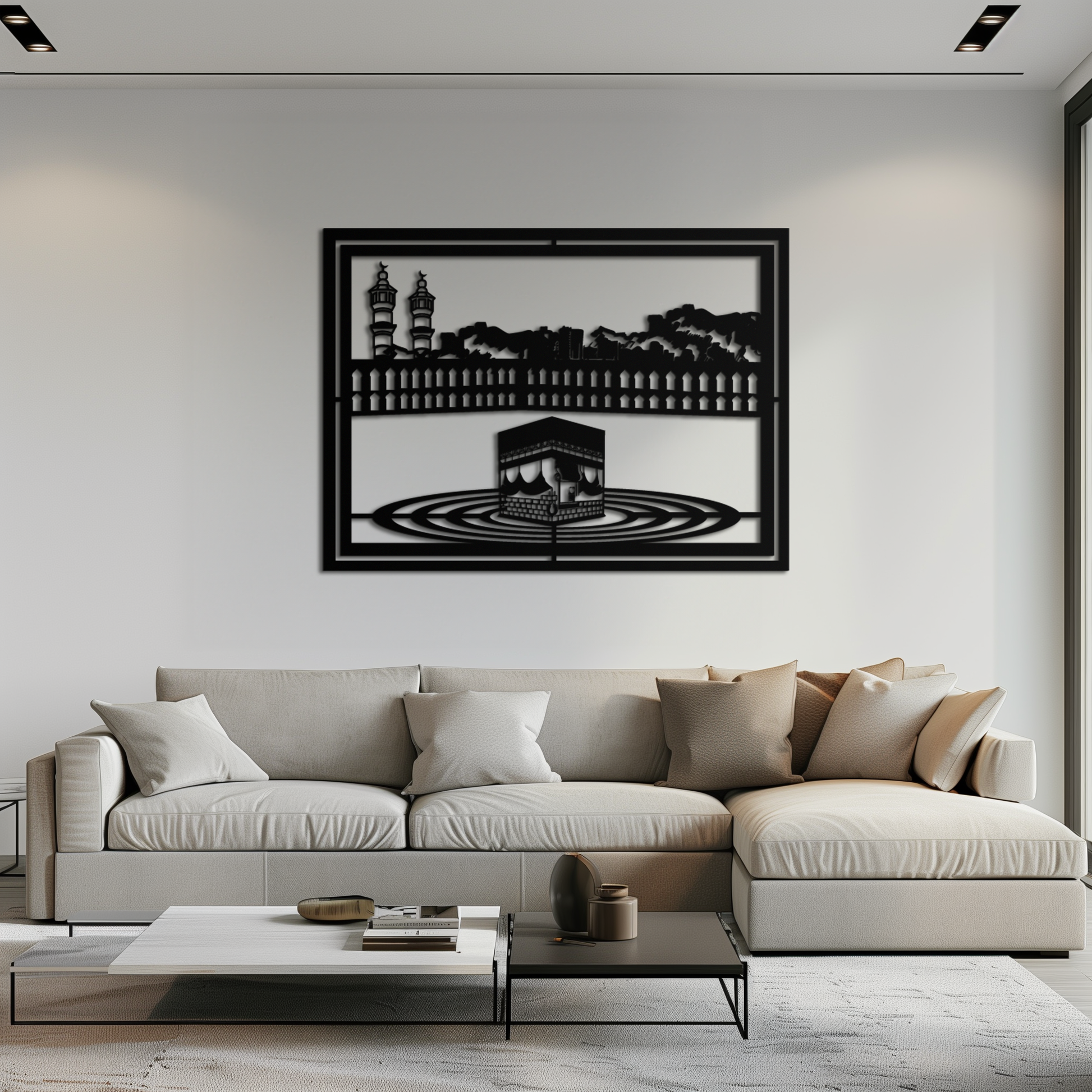 Kaaba Metal Wall Art - Sacred Islamic Wall Decor - KAF232 - Tampa Home & Garden Store