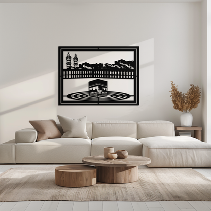 Kaaba Metal Wall Art - Sacred Islamic Wall Decor - KAF232 - Tampa Home & Garden Store