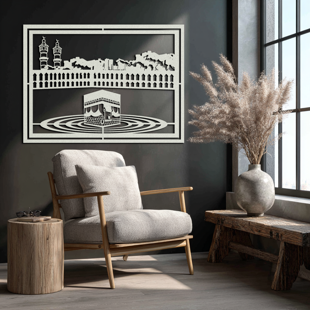 Kaaba Metal Wall Art - Sacred Islamic Wall Decor - KAF232 - Tampa Home & Garden Store