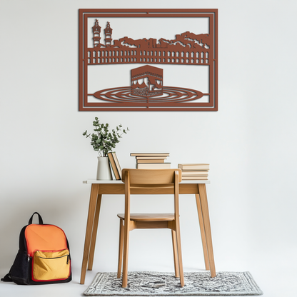 Kaaba Metal Wall Art - Sacred Islamic Wall Decor - KAF232 - Tampa Home & Garden Store