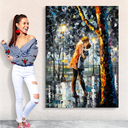 Canvas Print Kaleidoscope Kiss by Tailored Canvases; couple under a kaleidoscope arch on Tampa Home & Garden Store