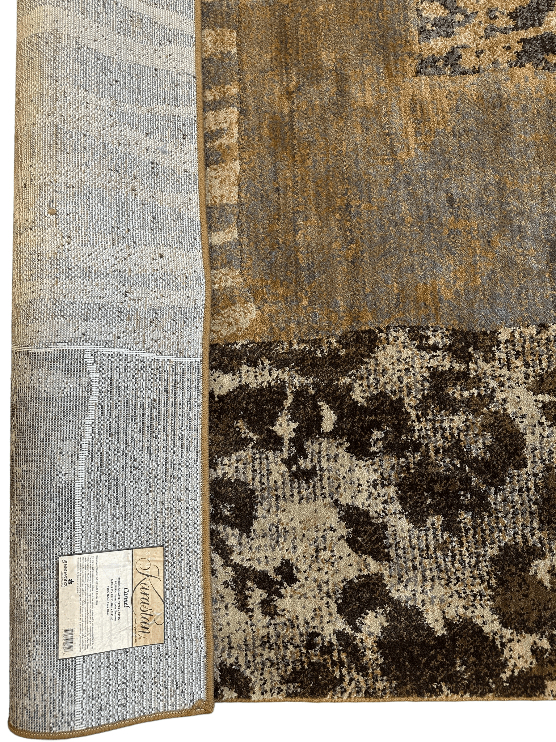 Karastan Carmel Santa Lucia Chestnut Area Rug 5’6”x8’3” - Tampa Home & Garden Store