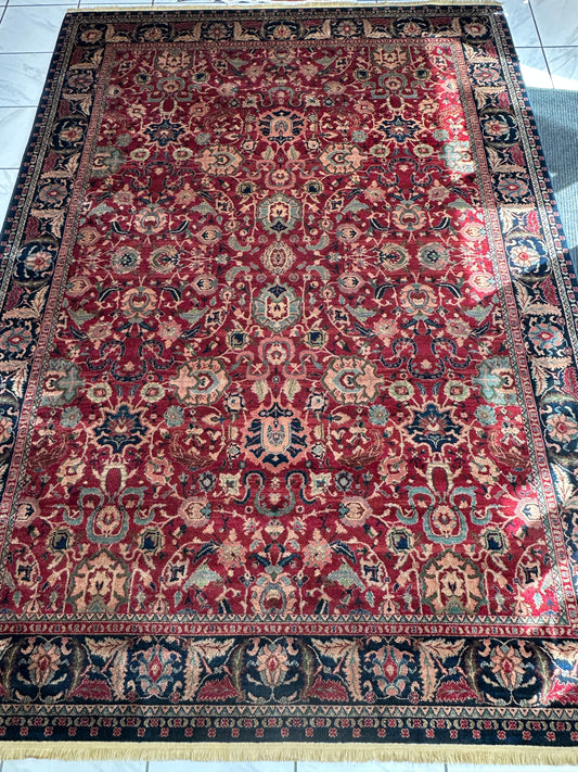 Karastan Samovar Teawash Wool Rug – 8’8” x 12’ – Vintage Elegance, Excellent Condition - Tampa Home & Garden Store
