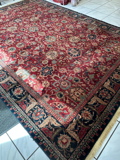Karastan Samovar Teawash Wool Rug – 8’8” x 12’ – Vintage Elegance, Excellent Condition - Tampa Home & Garden Store