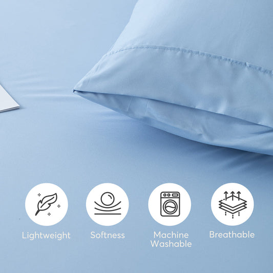 Kasentex All Season Deep Pocket Fitted Sheet Set with Pillowcases, Room Decor, Graduation Gifts