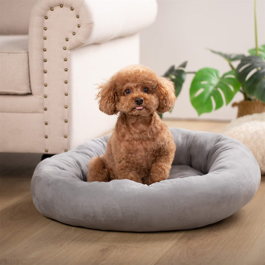 Kasentex Donut Design Round Dog Bed, Anti Slip and Machine Washable - Tampa Home & Garden Store